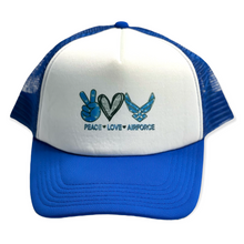 Load image into Gallery viewer, Peace Love Airforce hat