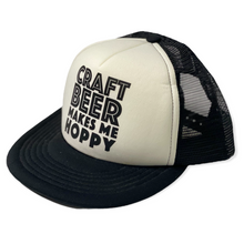 Load image into Gallery viewer, Craft Beer Makes Me Hoppy flat bill hat
