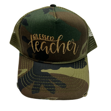 Load image into Gallery viewer, Blessed Teacher hat
