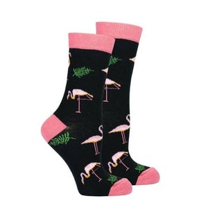 Fun Pink Flamingo Socks