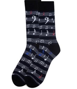 Sheet Music Musical Note Socks