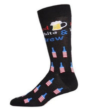 Load image into Gallery viewer, Red, White, &amp; Brew Patriotic Beer Socks
