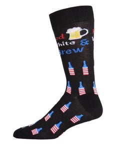 Red, White, & Brew Patriotic Beer Socks