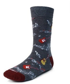 Guitar Player Music Socks