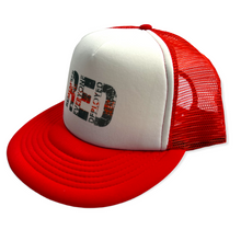 Load image into Gallery viewer, RED Remember Everyone Deployed Military Appreciation hat
