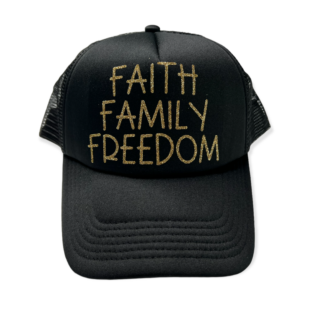 Faith Family Freedom full front hat