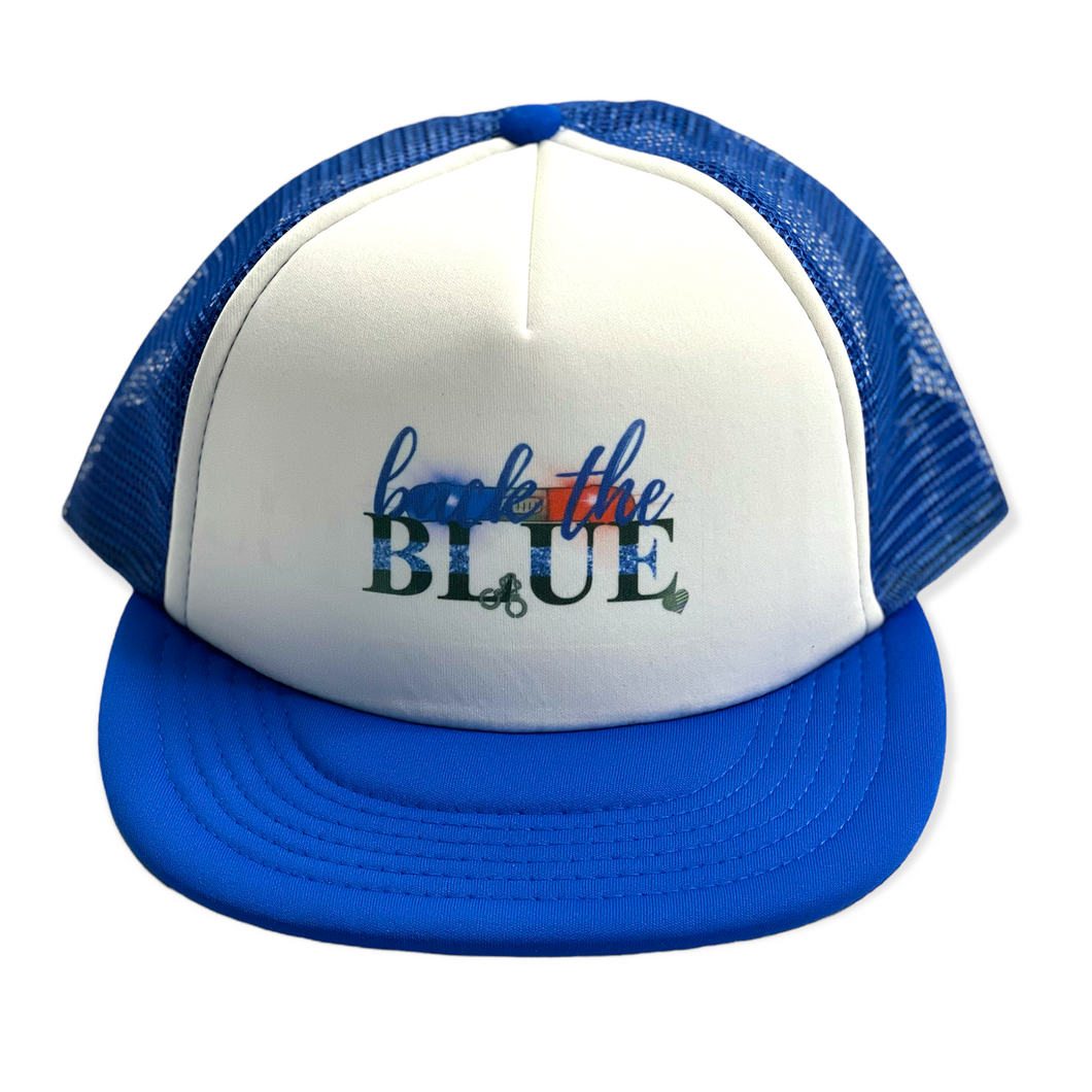 Back The Blue flatbill hat