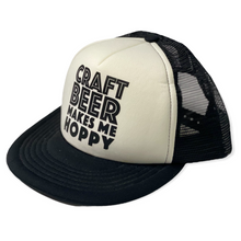 Load image into Gallery viewer, Craft Beer Makes Me Hoppy flat bill hat
