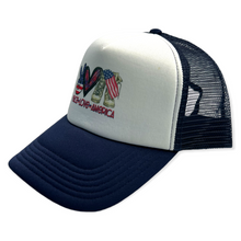 Load image into Gallery viewer, Peace Love America Military Appreciation hat
