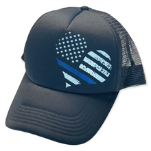 Load image into Gallery viewer, Blue Line Heart Police Support hat
